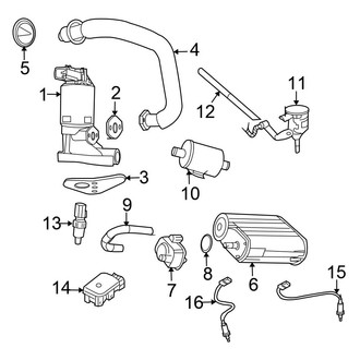 Chrysler OE - Emission System - Emission Components (5.7L)