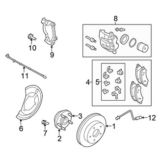 Chrysler OE - Front Suspension - Brake Components (RWD)