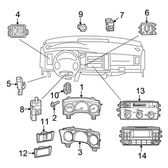 Chrysler OE - Instrument Panel - Cluster & Switches