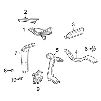 Chrysler OE - Instrument Panel - Ducts (Flex / Gas)