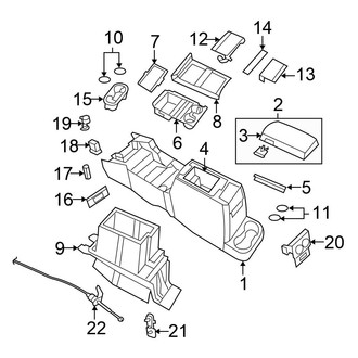 Chrysler OE - Center Console (Flex / Gas)