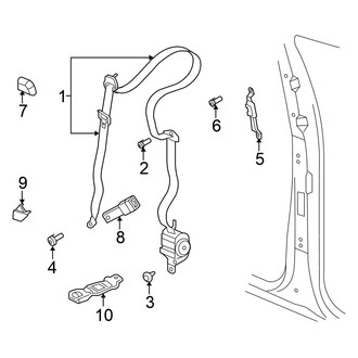 Chrysler OE - Restraint Systems - Front Seat Belts
