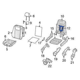 Chrysler OE - Front Seat Lumbar Support Cushion
