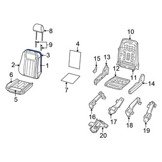 Chrysler OE - Front Right Seat Back Panel