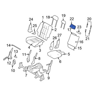 Chrysler OE - Center Seat Armrest Cup Holder