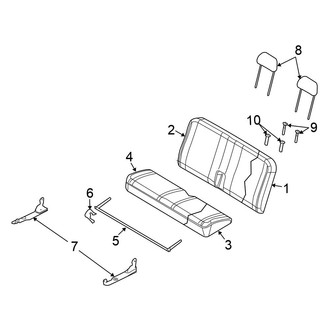 Chrysler OE - Seats & Tracks - Rear Seat Components (Bench Seat, 3rd Row Seat)