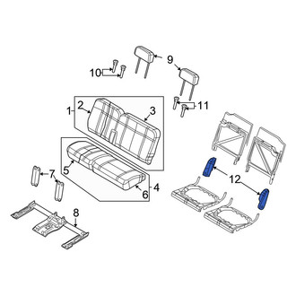 Chrysler OE - Rear Left Seat Latch Cover