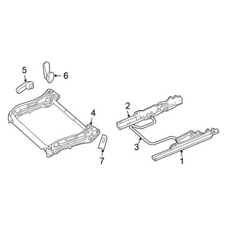Chrysler OE - Seats & Tracks - Tracks & Components (Manual Seat)