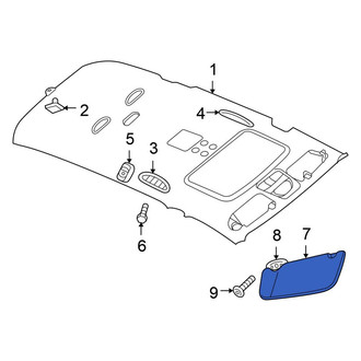 Chrysler OE - Right Sun Visor