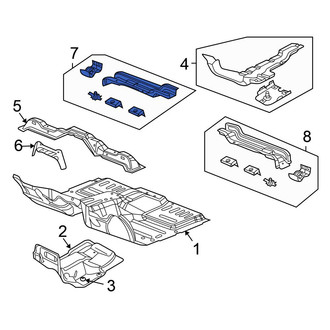 Chrysler OE - Front Right Floor Pan Crossmember