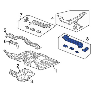 Chrysler OE - Front Left Floor Pan Crossmember