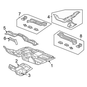 Chrysler OE - Pillars, Rocker & Floor - Floor (Flex / Gas)