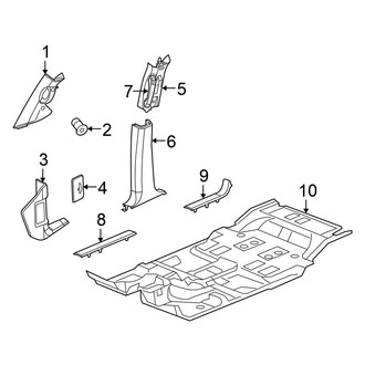 Chrysler OE - Pillars, Rocker & Floor - Interior Trim