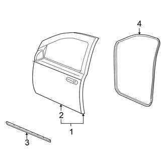 Chrysler OE - Front Door - Door & Components