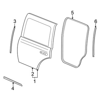 Chrysler OE - Rear Door - Door & Components