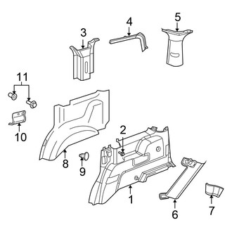 Chrysler OE - Quarter Panel - Interior Trim