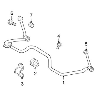 Chrysler OE - Rear Suspension - Stabilizer Bar & Components (RWD)