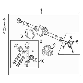 Chrysler OE - Rear Suspension - Axle & Differential (4WD)