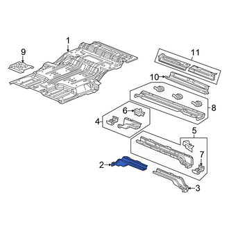 Chrysler OE - Rear Right Floor Pan Crossmember