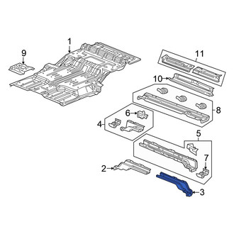 Chrysler OE - Rear Left Floor Pan Crossmember