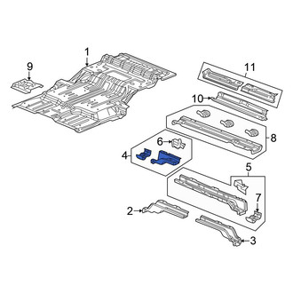 Chrysler OE - Rear Right Floor Pan Crossmember