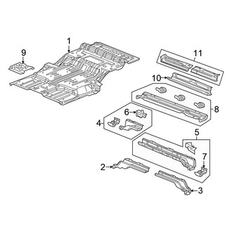 Chrysler OE - Rear Body & Floor - Floor & Rails (Flex / Gas)