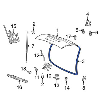Chrysler OE - Rear Hatch Seal