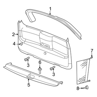 Chrysler OE - Lift Gate - Interior Trim
