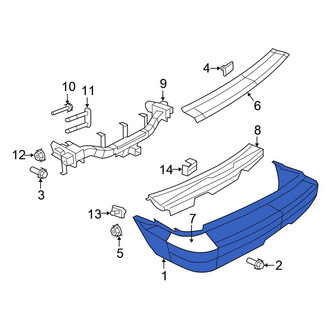 Chrysler OE - Rear Bumper Cover