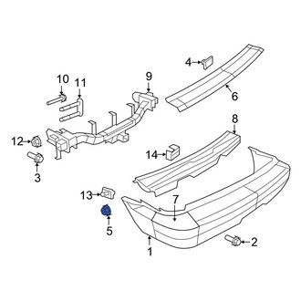 Chrysler OE - Rear Bumper Cover Nut