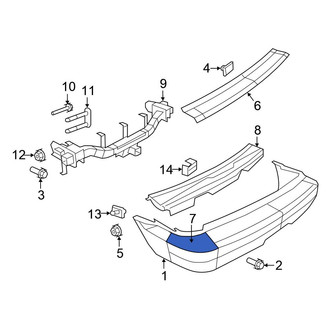 Chrysler OE - Rear Right Bumper Trim