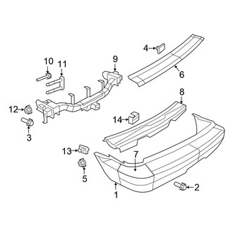 Chrysler OE - Rear Bumper - Bumper & Components