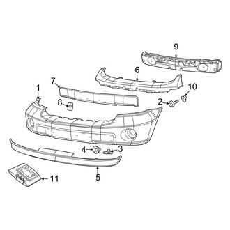Chrysler OE - Front Bumper - Bumper & Components (FULL HYBRID EV-GAS (FHEV))