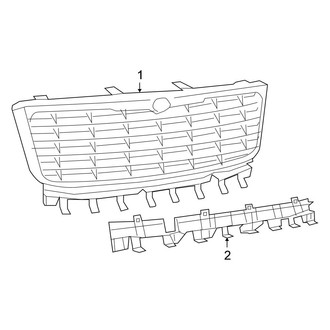 Chrysler OE - Grille & Components (FULL HYBRID EV-GAS (FHEV))