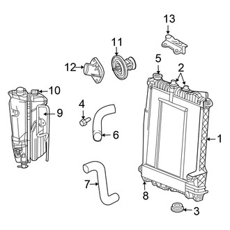 Chrysler OE - Cooling - Radiator & Components (Limited Hybrid)
