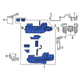 Chrysler OE - Front HVAC Unit Case Assembly