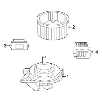Chrysler OE - Air Conditioner & Heater - Blower Motor & Fan (Front), (Limited Hybrid)