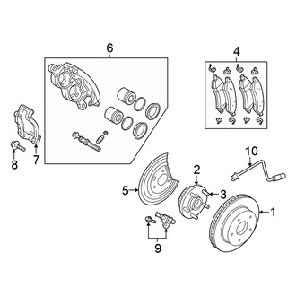 Chrysler OE - Front Suspension - Brake Components (Limited Hybrid)
