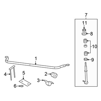 Chrysler OE - Front Suspension - Stabilizer Bar & Components
