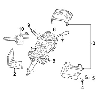 Chrysler OE - Steering Column - Shroud, Switches & Levers (Limited Hybrid)