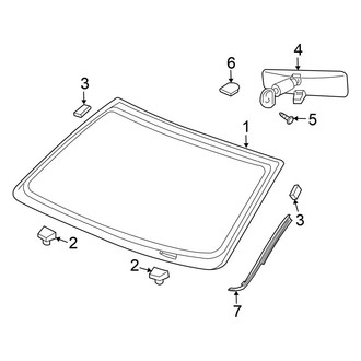 Chrysler OE - Windshield - Glass