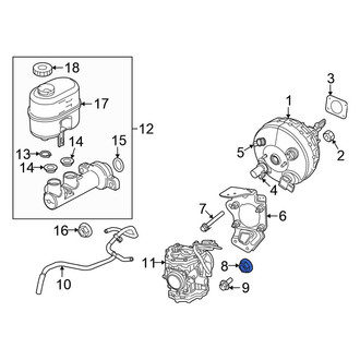 Chrysler OE - Power Brake Booster Nut