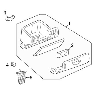 Chrysler OE - Instrument Panel - Glove Box (FULL HYBRID EV-GAS (FHEV))