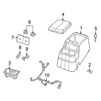 Chrysler OE - Rear Console (FULL HYBRID EV-GAS (FHEV))