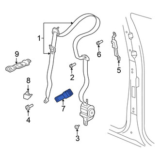 Chrysler OE - Center Seat Belt Receptacle
