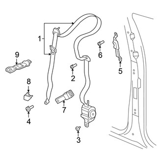 Chrysler OE - Restraint Systems - Front Seat Belts (FULL HYBRID EV-GAS (FHEV))