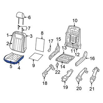 Chrysler OE - Rear Left Seat Cushion Foam