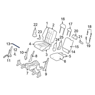 Chrysler OE - Rear Seat Track Adjust Mechanism