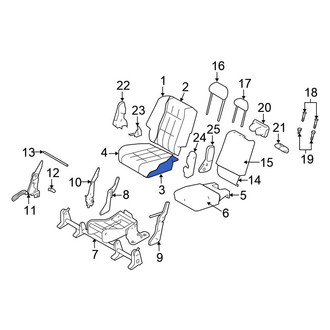 Chrysler OE - Center Left Seat Cushion Foam
