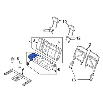 Chrysler OE - Rear Left Seat Cushion Foam